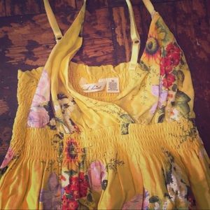 Derek Heart Yellow Floral Dress